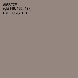 #95877F - Pale Oyster Color Image